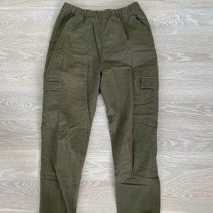 army green jogger pants